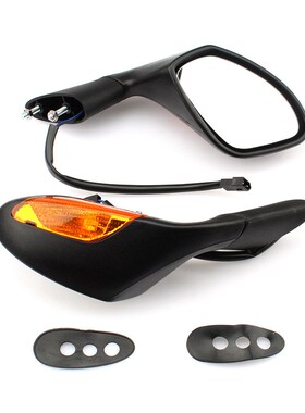 适用阿普利亚RSV4 1000 GPR125 150改装后视R镜 倒车镜 反光镜带