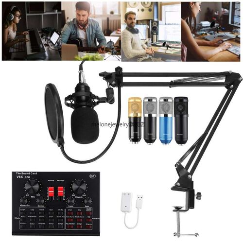 BM 800 Wired Microphone Mvic stand Studio condenser Micropho