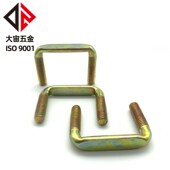 加工定制直角固定夹U型p螺栓 201厂家不锈钢U形管卡方形卡螺 304