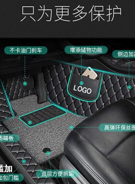 适14/16/17/1m8/19款东风标致2008全包围汽车脚垫大包改装配件内