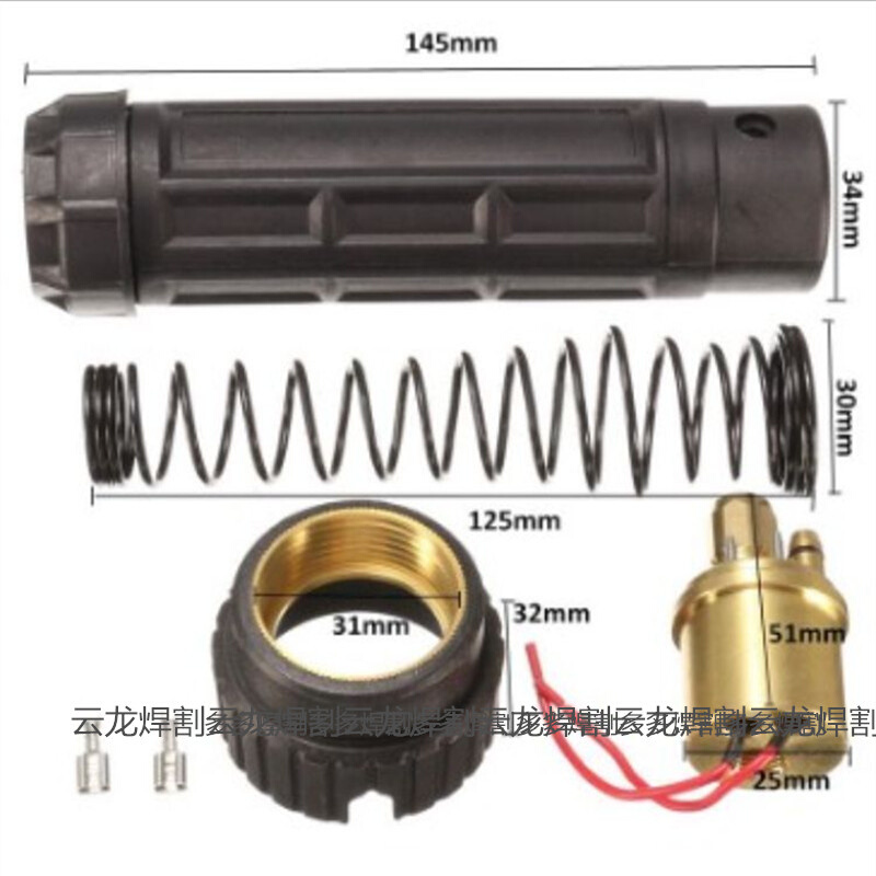 欧式焊枪主体插座法兰二氧化碳气保焊机一体机送丝机主体配件大全