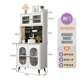 直销岩板餐柜白i色一体靠墙高柜小户型客厅茶水工作台实木厨房置