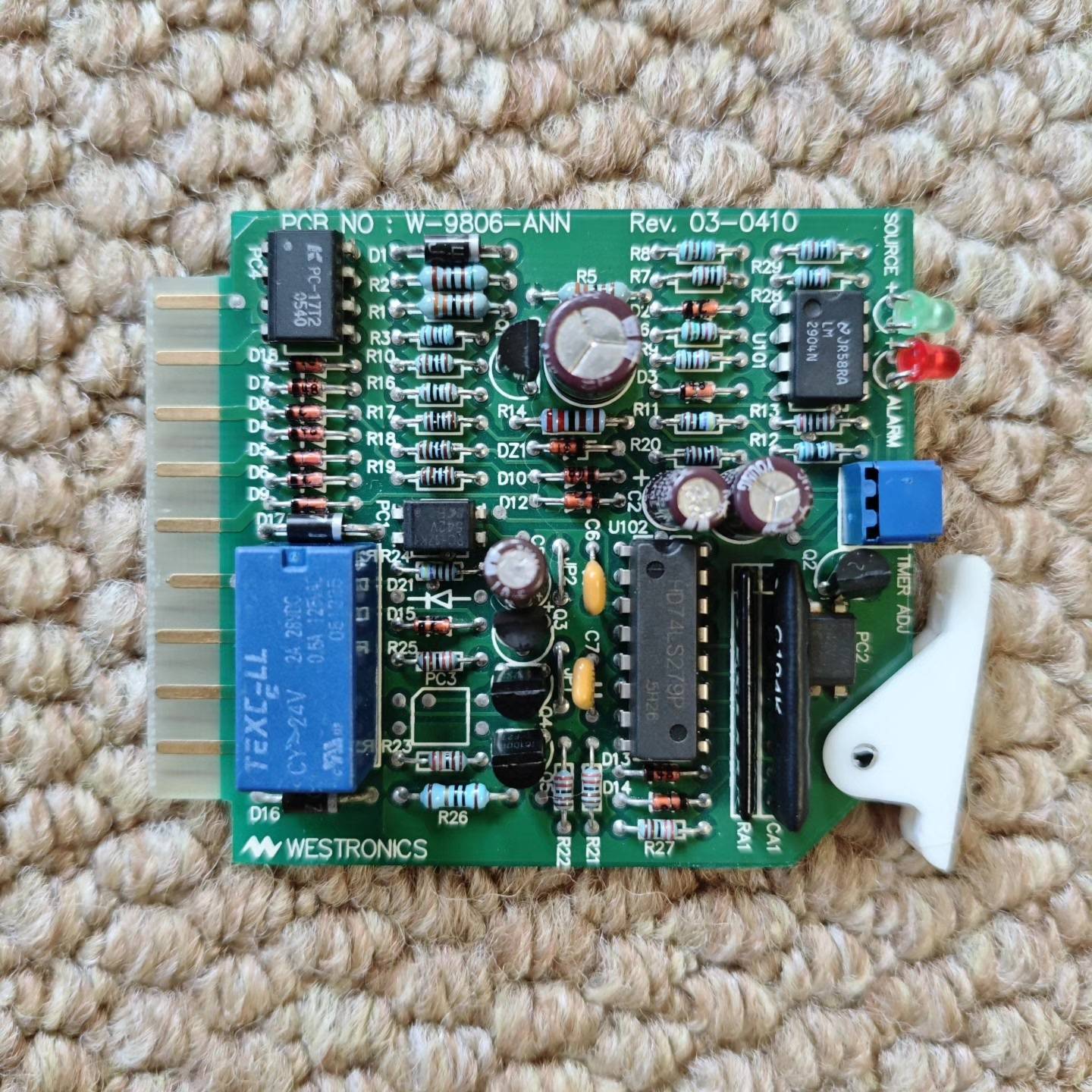 可维修WESTROCS W-9806-ANN 报警电路板，R - 实物图