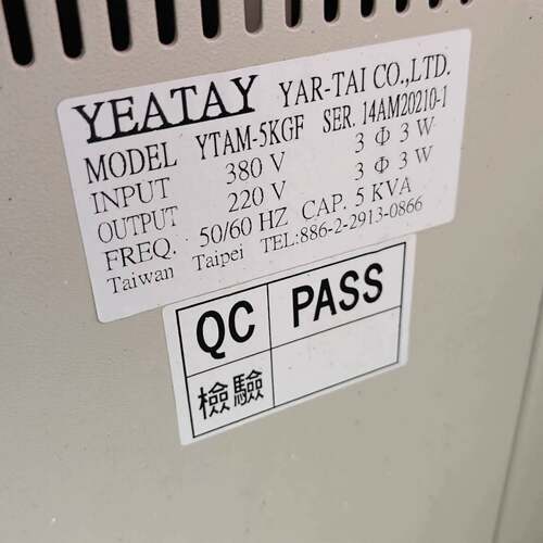 可维修亚泰YEATAY YTAM-5KGF 自动电压调节器，台湾原议价