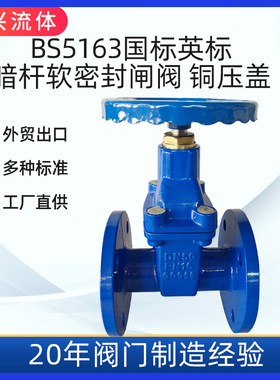 BS5163 暗杆 弹性座封闸阀 软密封闸阀 DN100- DN1000实力厂家