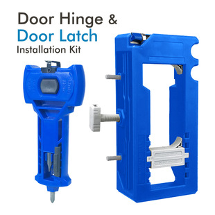 门铰链和门闩安装套件,门铰链榫眼模板,门闩用于精确凿削和计分