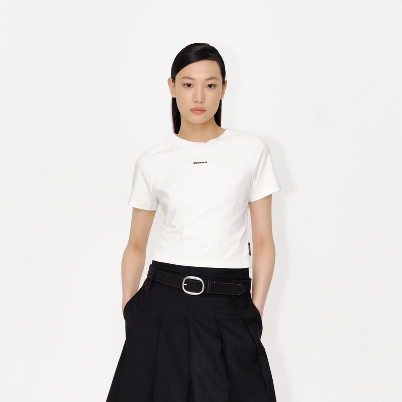 avvenn插肩袖修身小版型短袖