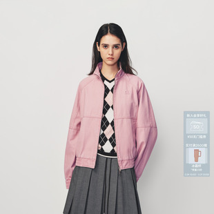 AVVENN洗磨工艺分割结构收口直身夹克外套AK10111627 金晨同款