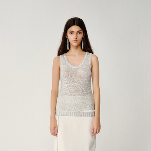 AVVENN春季 背心TAM11202535 百搭基础修身