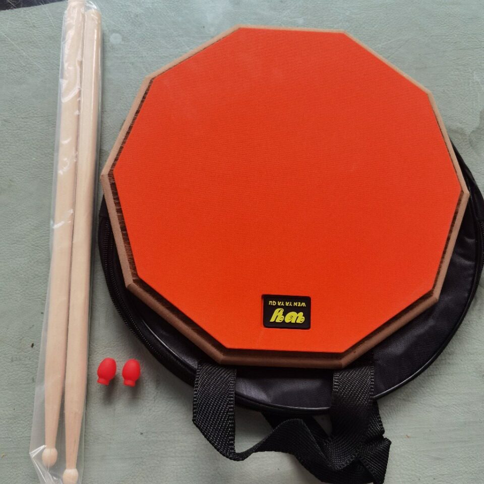 厂家批发儿童初学者练习哑鼓架子鼓电子鼓乐器配件12寸十边角套装