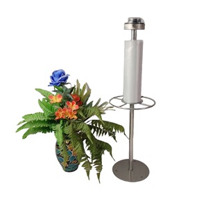 超市连卷袋支架卖场台式食品夹子挂架鲜肉夹子挂架不锈钢