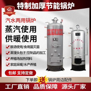 柴煤两用锅炉供暖采暖蒸汽炉农村家用取暖商用小锅炉柴火炉节能