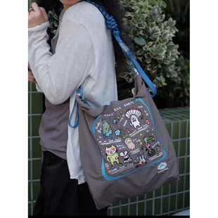 chain包女斜挎购物环保袋大容量高圆圆同款 帆布包女2024新款 ball