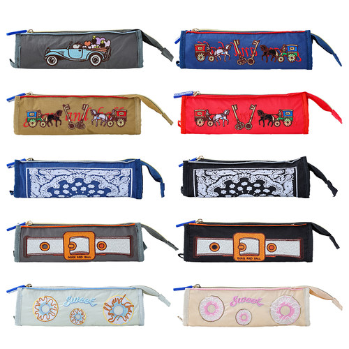 日系新款万针刺绣环保化妆收纳袋