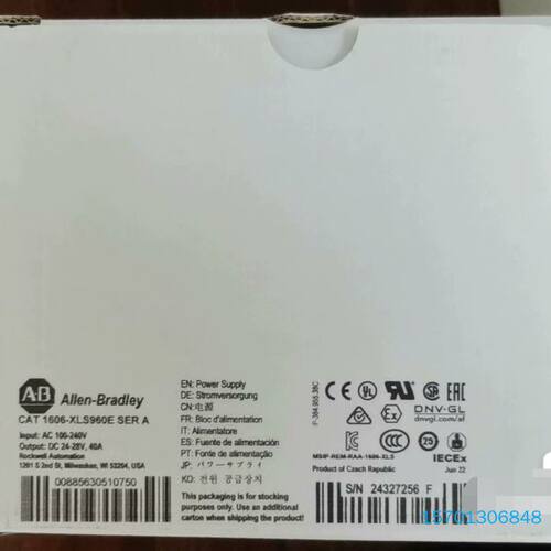 【顺庆】1606-XLS960E 全新原装 罗克韦尔 直发1【议价】