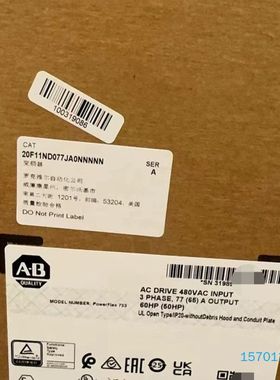 【顺庆】Allen-Bradley  20F11ND077JA0NN【议价】