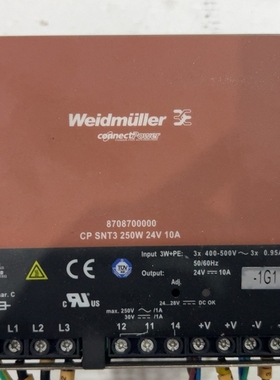 【顺庆】魏德米勒电源 870870000  CP SNT3 250W【议价】