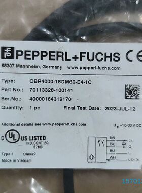 【顺庆】倍加福光电开关OBR4000-18GM60-E4-1C【议价】