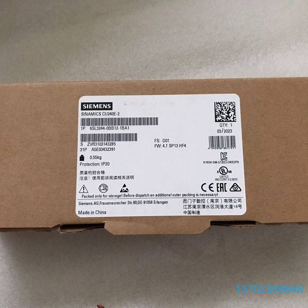 【顺庆】西门子控制单元，型号6SL3244-0BB12-1BA1，全【议价】