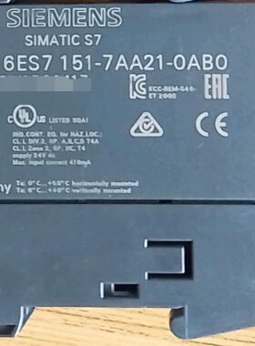 【顺庆】6ES7151-7AA21-0AB0【议价】