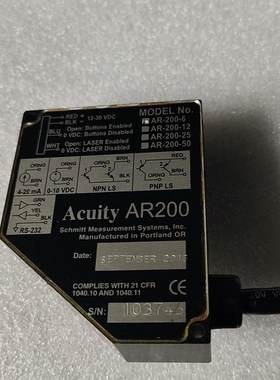 美国ACUITY位移传感器AR200，激光传感器【议价】