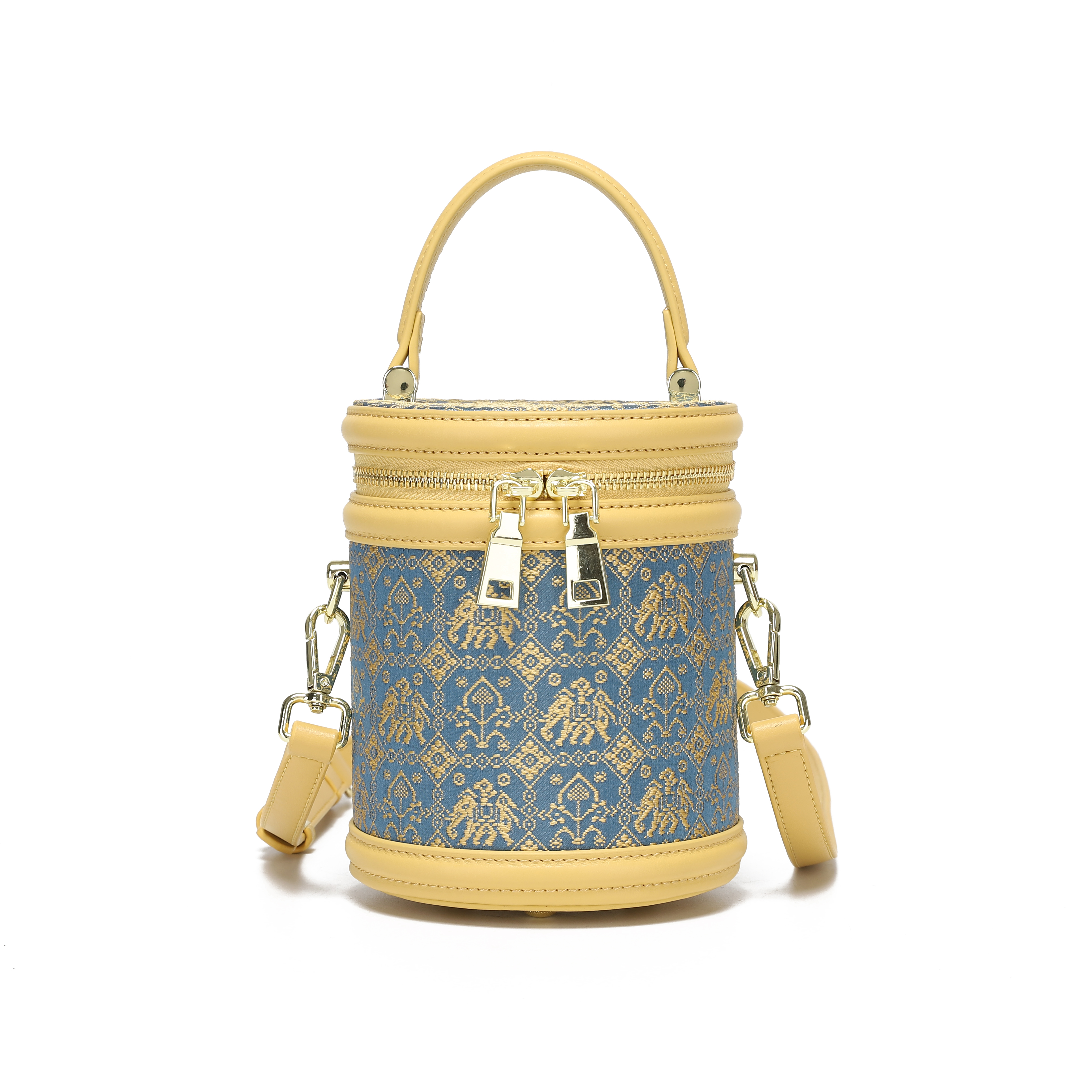 精致中国风壮锦水桶包