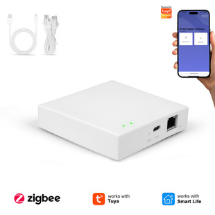 涂鸦网关zigbee网关有线多模网关主机app智能家居系统远程控制器