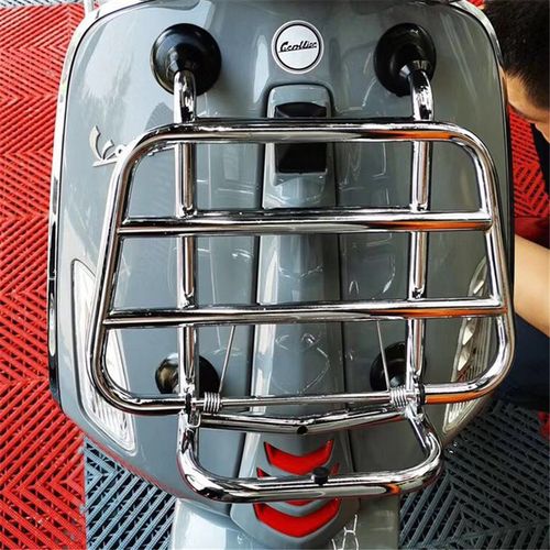 适用比亚乔VESPA维斯帕GTS300春天冲I刺150改装前书包架 前置货架