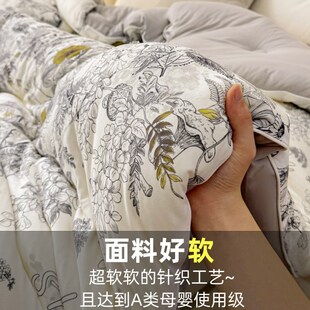 针织棉大豆纤维被子加厚r保暖冬被芯单双人春秋棉被空调被四季通