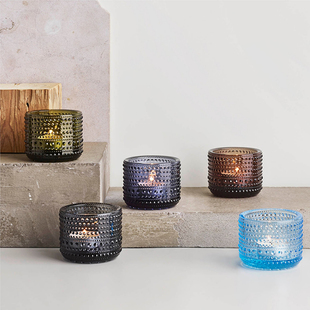 芬兰iittalja伊塔拉露珠玻璃杯水杯高颜值家用简约网红创意炫彩女