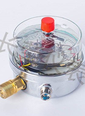 。YNXC100抗震电接点压力表25MPa耐I震电极点机油真空表荣华仪表