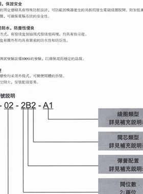 台湾登胜JANUS电磁阀D4 D5-02-2B2B-D2 A2 A1 D5-02-2B2B-D2