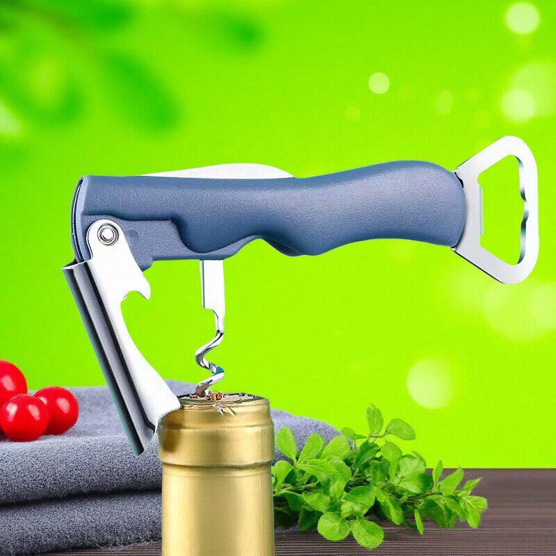 开瓶器啤酒起子红酒葡萄酒开盖启瓶创意开酒器家用多功能开罐头刀