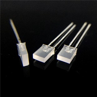 257方形雾状兰灯发光二极管 2LX5X7有边雾状蓝光