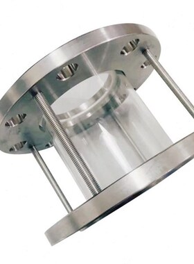 304不锈钢法兰对夹式玻p璃视盅 HGS07硼硅钢化玻璃管道视镜3寸DN8