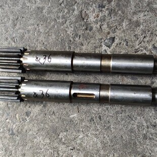 上海江宁机床厂CA6163车床配件B齿轮轴Z12齿3.度25模数长268