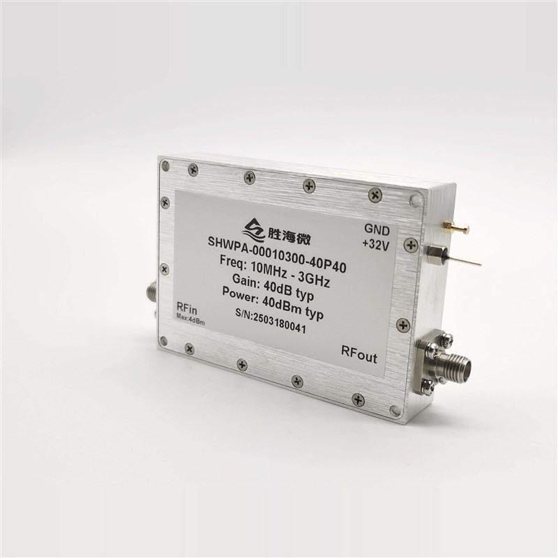 10MHz-3GHz 10W/40dBm y40dB SMA母 28-32V 射频宽带功率放大器