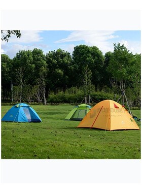 3-4 Person Camping qTent Double Layers Aluminum Rod 3 Season