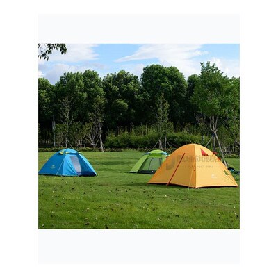 3-4 Person Camping qTent Double Layers Aluminum Rod 3 Season