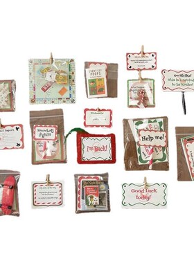 Chisbtes de Elfos 圣诞精灵笑话套装 圣诞节倒计时礼物套装