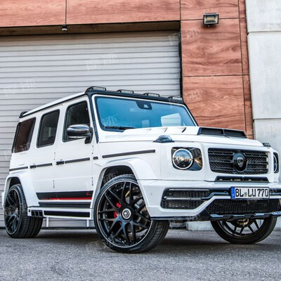 适用奔驰G63车贴拉花AMG车身贴纸W463 G500J级G350D G55装饰侧裙