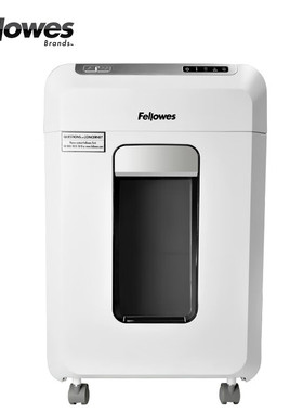 Fellowes范罗士12rms高保密办公商用碎纸机文件粉碎机新款白色23L