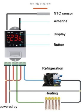 DTC-1201 110V-230V AC 10A WIFI Digital ThermostatU Remote Co
