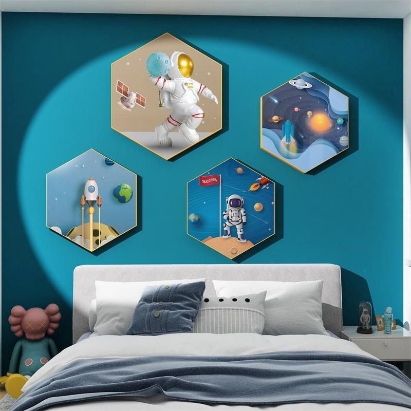 新款主太空题儿童房间布置背景墙面装G饰品男孩卧室床头客餐厅现,家居饰品,软装墙贴,淘宝优惠券,粉丝福利购,淘宝优惠卷
