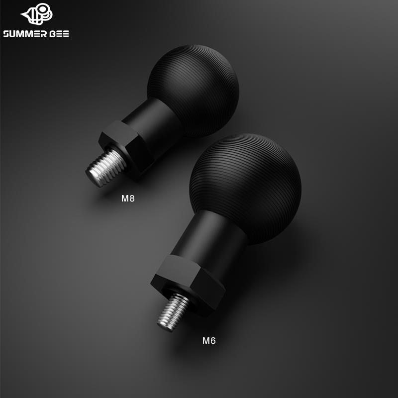 合金M10球头支架螺丝正牙摩托车手机导航支架1.25螺距1英寸M6/M8