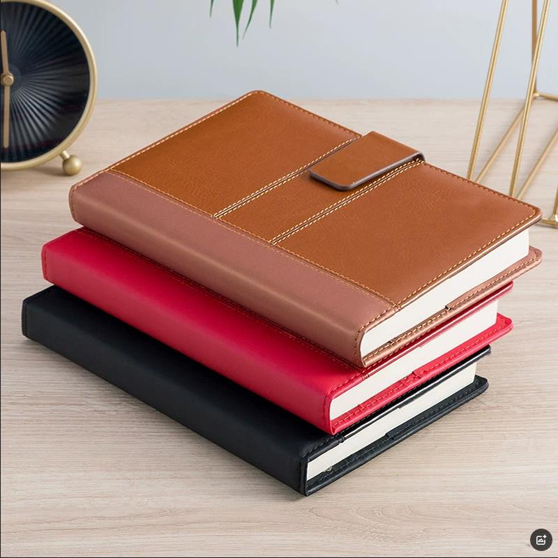 Geepa金派PU皮面本加厚记事本a5商务搭扣本子笔记本b5定做办公会