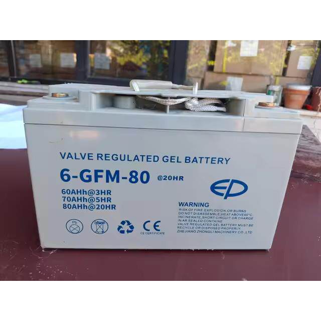 中力EP电动堆高叉车电池电动叉车电瓶蓄电池6-GFM-80电池