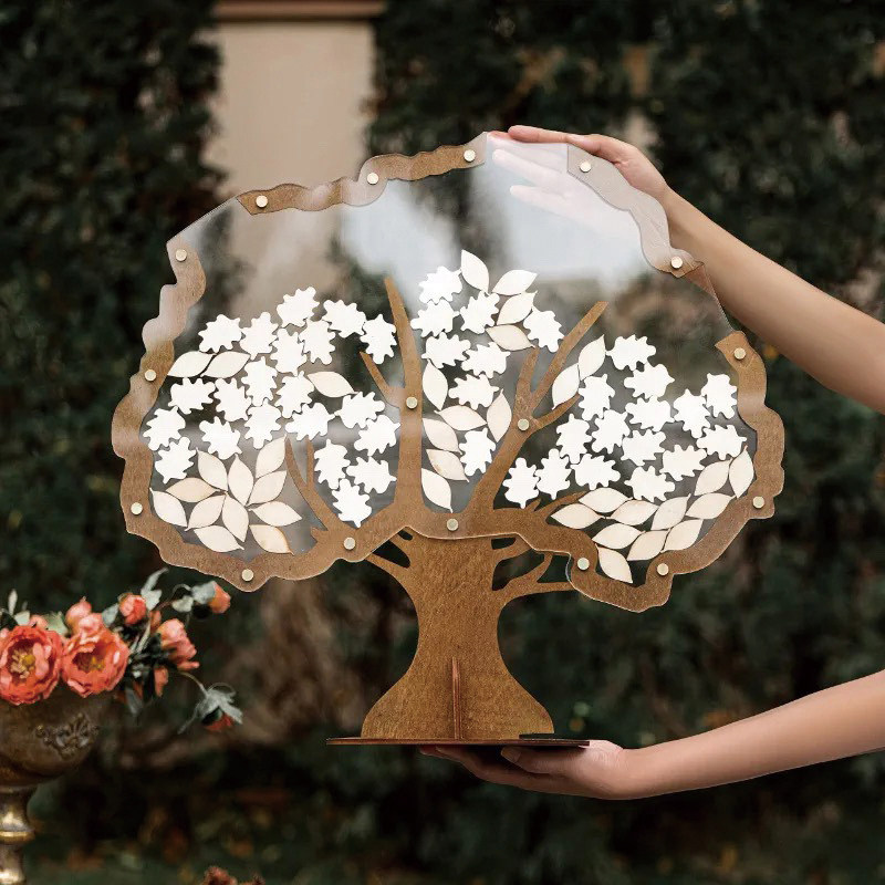 创意树透明公司活动年会商务签到板本幼儿园生日升学签名簿册新年