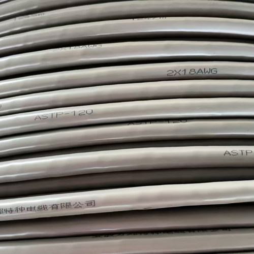 万邦ASTP120 2*18AWG 通讯电缆钢带铠装双屏蔽工业总线信号线缆