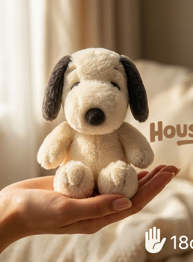 日本HOUISD史努比毛绒公仔20cm安抚玩偶睡觉抱生日礼物送女生